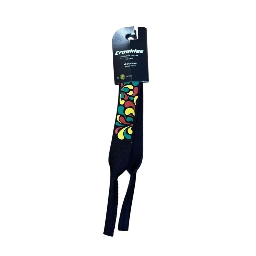 Croakies XL Eyewear Retainer Unisex One Size Psychedelic Print Strap